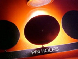 Etched Pin Holes